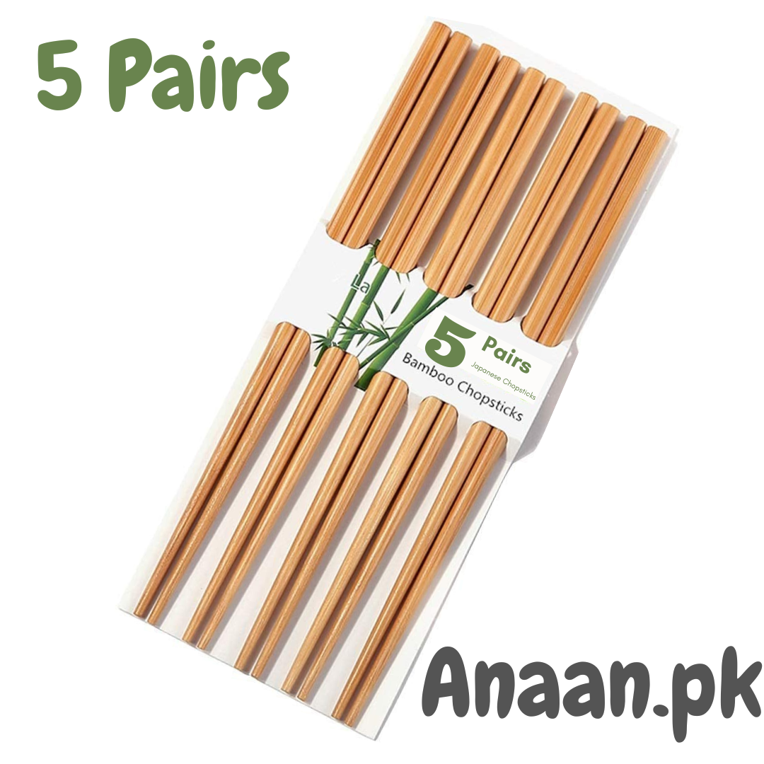 Natural Wooden Bamboo Chopsticks 24 cm - ANAAN