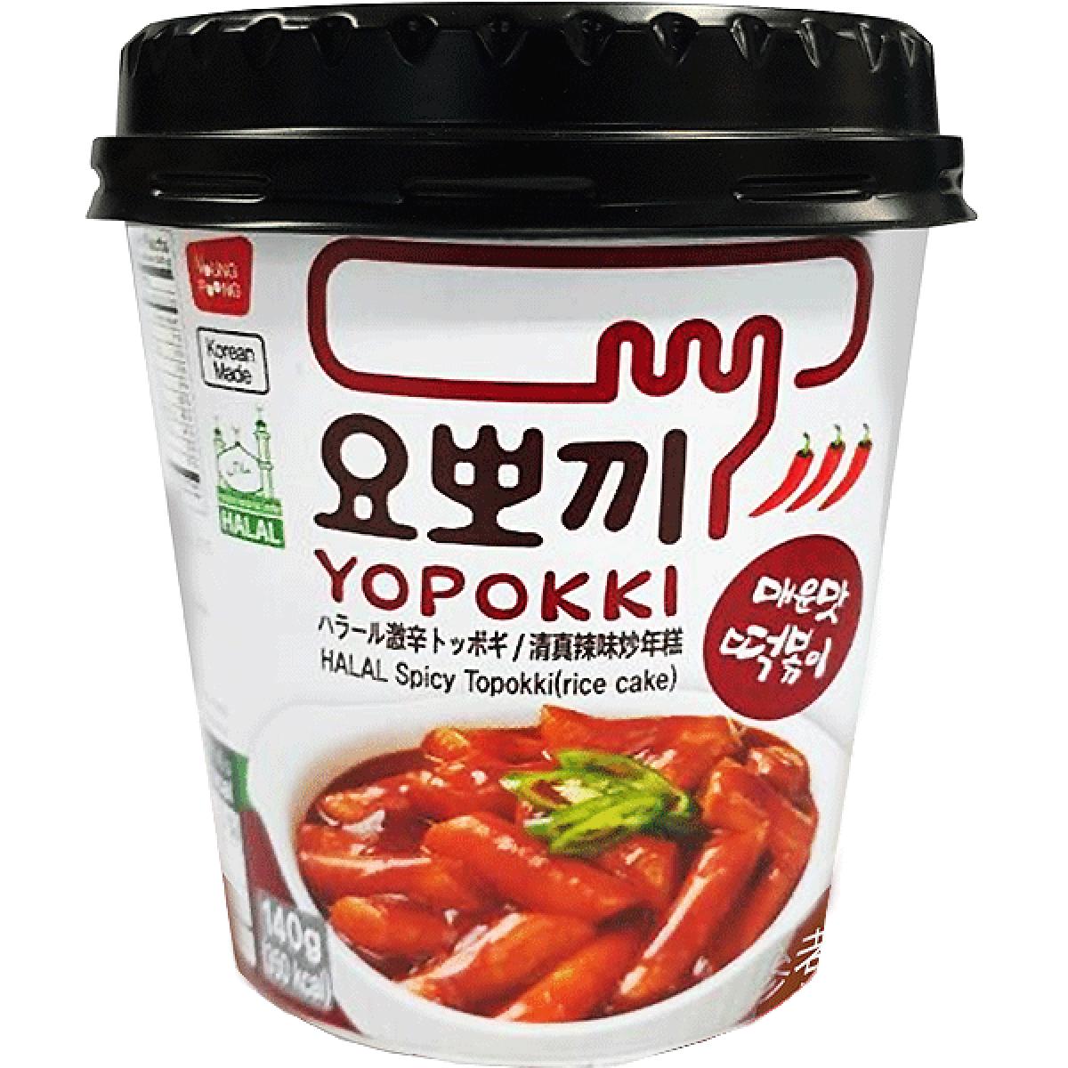 Yopokki Rice Cake Cup Spicy 140 gm - ANAAN