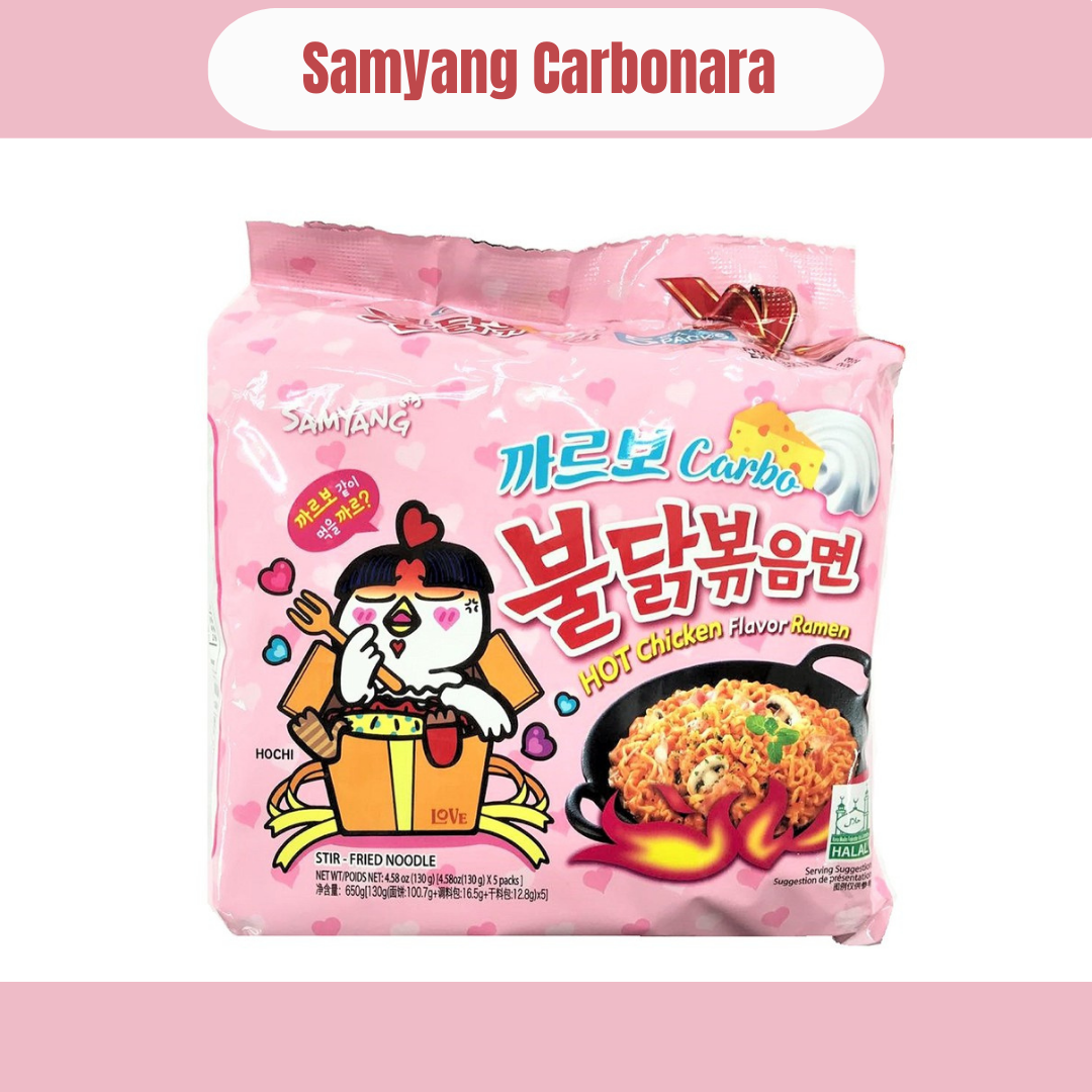 Samyang Carbonara Pink Pack of 5 (650g) - ANAAN